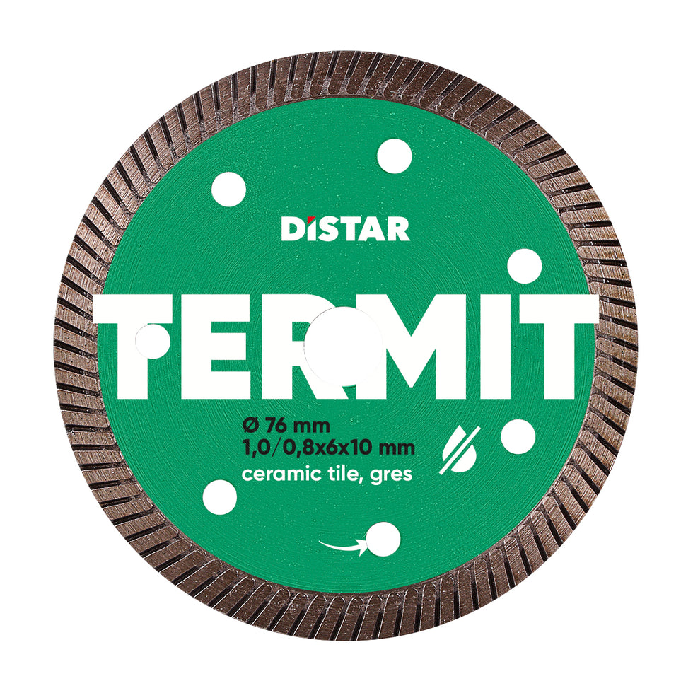 [11139053030] DiStar Termit 3" Diamond Blade for Ceramic & Porcelain — Compact, Chip-Free Cutting