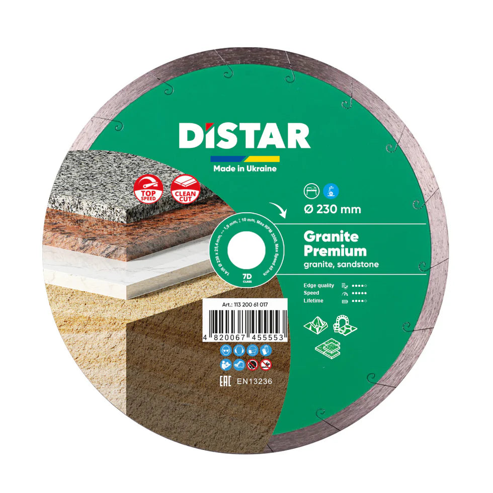 DiStar Granite Premium 5" Diamond Blade for Granite & Hard Stone — Premium Wet Cutting