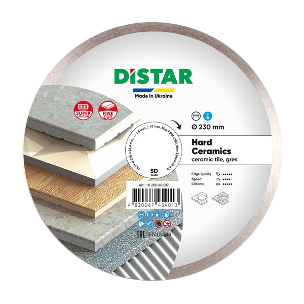 DiStar Hard Ceramics 1A1R Diamond Blade 4.5"–16" — Clean, Chip-Free Cuts in Ceramic & Porcelain Gres