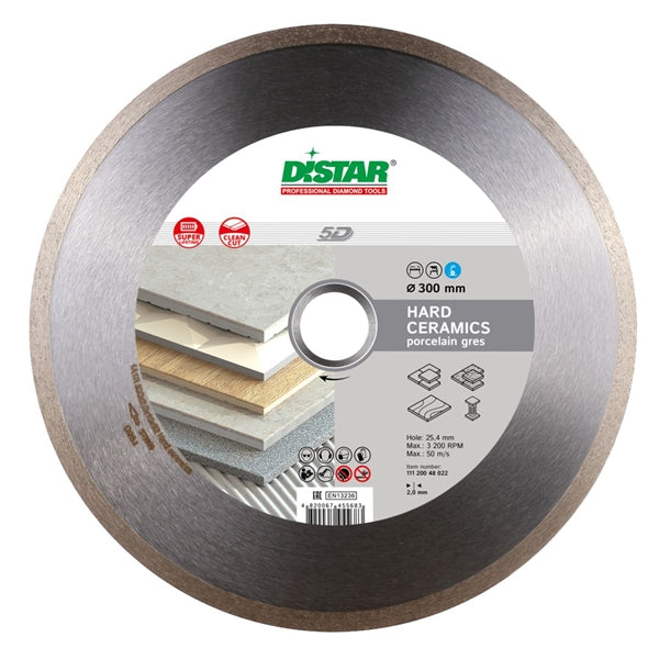 DiStar Hard Ceramics 1A1R Diamond Blade 4.5"–16" — Clean, Chip-Free Cuts in Ceramic & Porcelain Gres