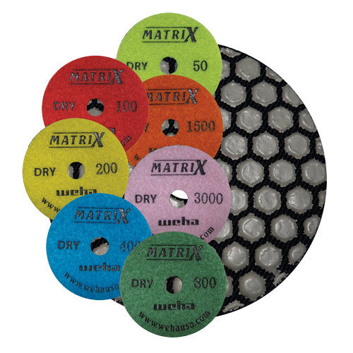 [50408] Weha 4" Matrix DRY Polishing Pad (#50)