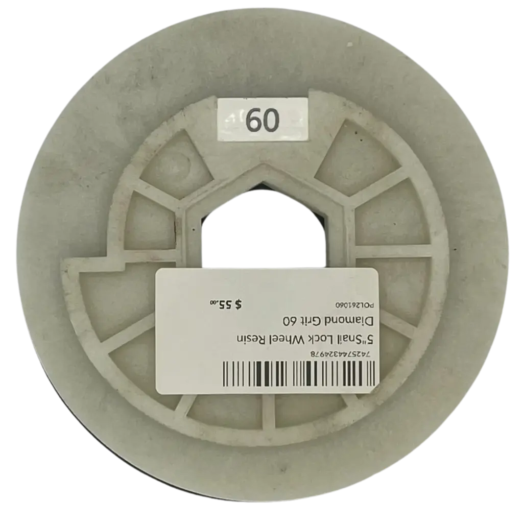 [POL261060] Polaris 5" Snail Lock Resin Diamond Flat Edge Wheel (#60)