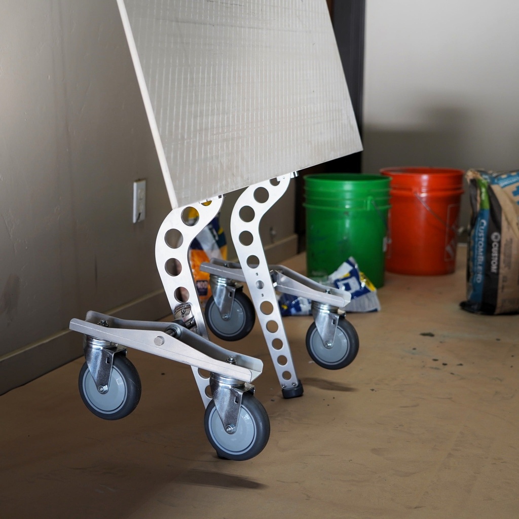 [EGW-24] Omni Cubed Ergo Grip™ Wheel Kit — Rolling Floor Tile Installation Wheels