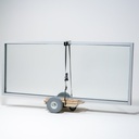 Omni Cubed EZ Glide™ Glass Dolly — 750 lb Precision Glass Transport Dolly