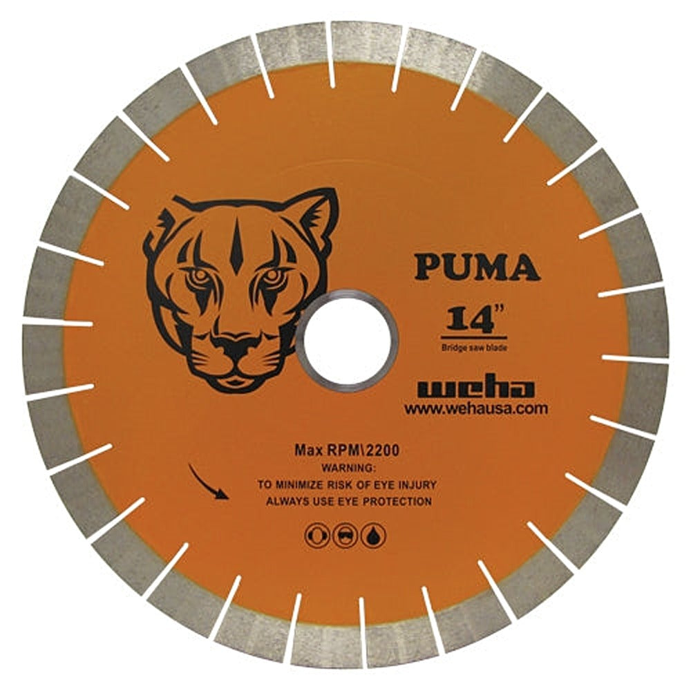 [5307] Puma 14" x 25mm Diamond Bridge Saw Blade for Granite, Quartz