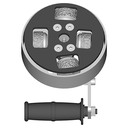 Weha 4 Roller Sandblaster Head with Fine Texture 800 Rollers — Manu-Blaster Bush Hammer