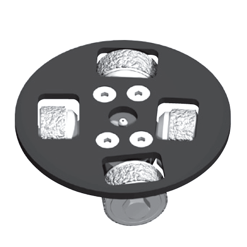 [6311335] Weha 4 Roller Sandblaster Plate with Fine Texture 800 Rollers — Bush Hammer