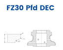 FZ30 PFD DEC (30mm Closed Ogee Flat - Line 60 (Bore 35))