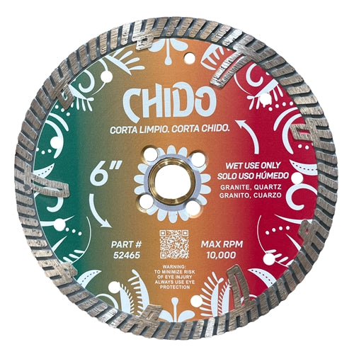 [52464] Tenax Chido Drop Segment Turbo Blade for Granite & Marble - Wet Use (5")