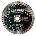 Tenax Chingon Premium Side Diamond Turbo Blade for Granite & Marble - Wet Use