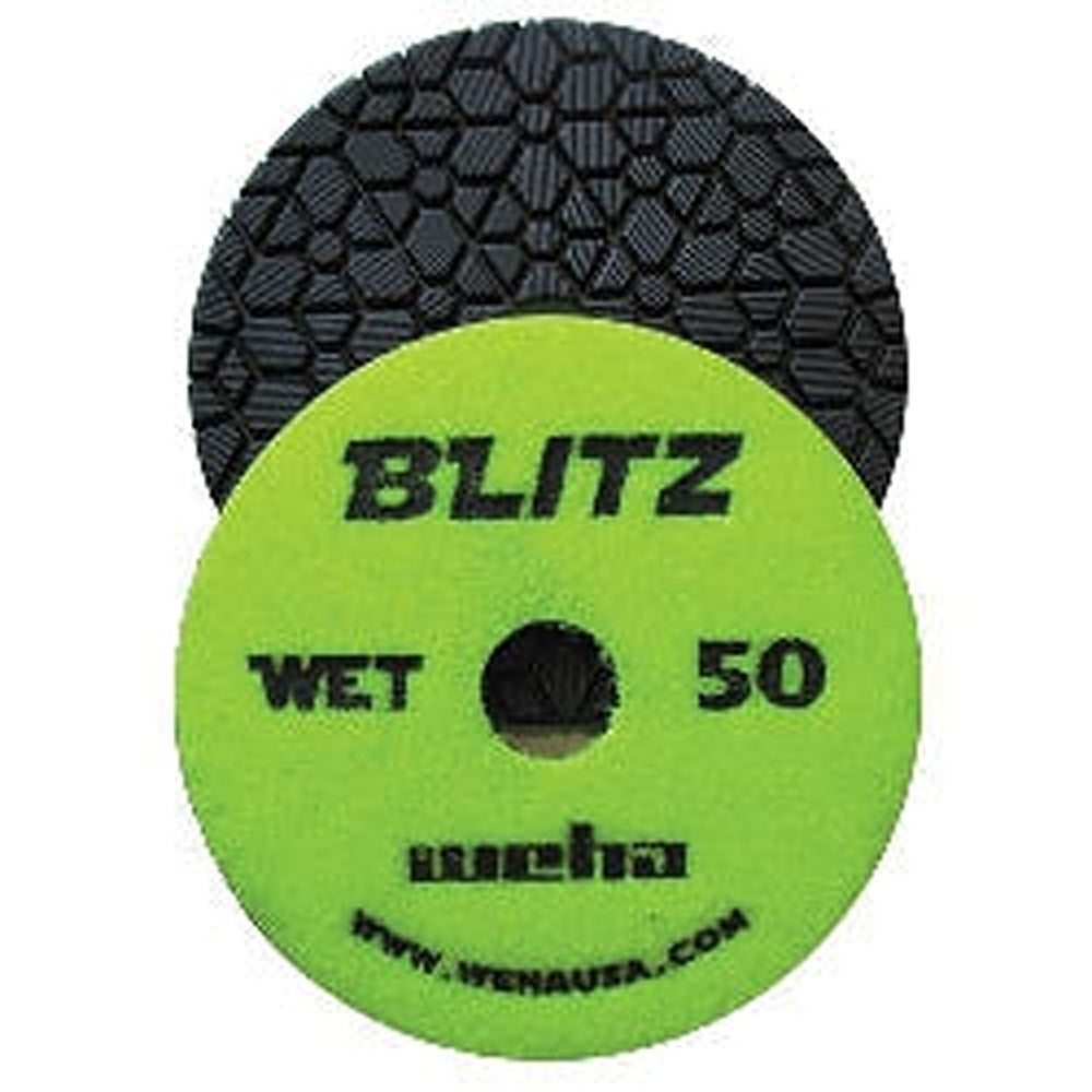 [13450SET] Weha 4” Blitz Diamond Polishing Pad - WET