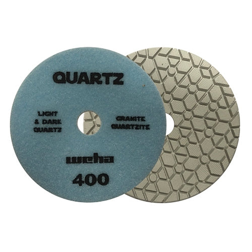 [165401] Weha 4 inch Quartz Diamond Polishing Pad for Engineered Stone and Quartz