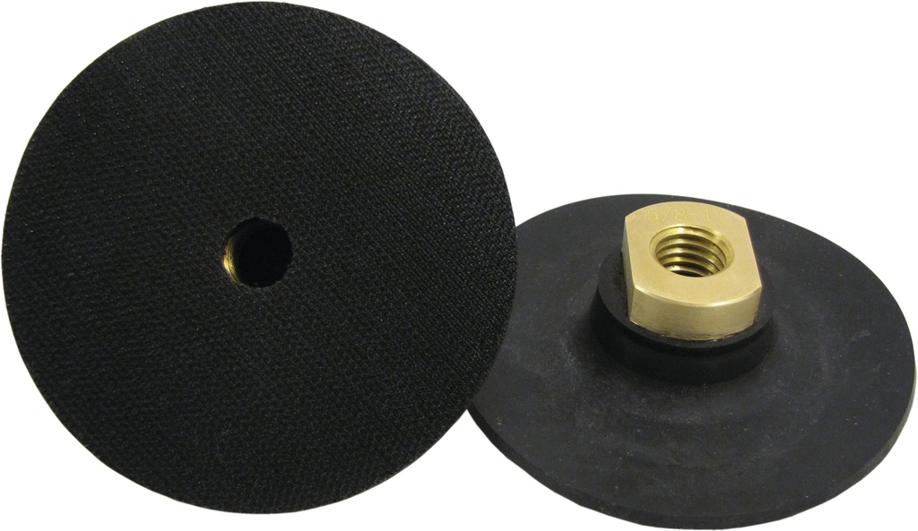[VZ051036] Weha 5/8"-11 Super Flex Back Up Pad — Flexible Hook & Loop Backer for Diamond Polishing Pads (4")