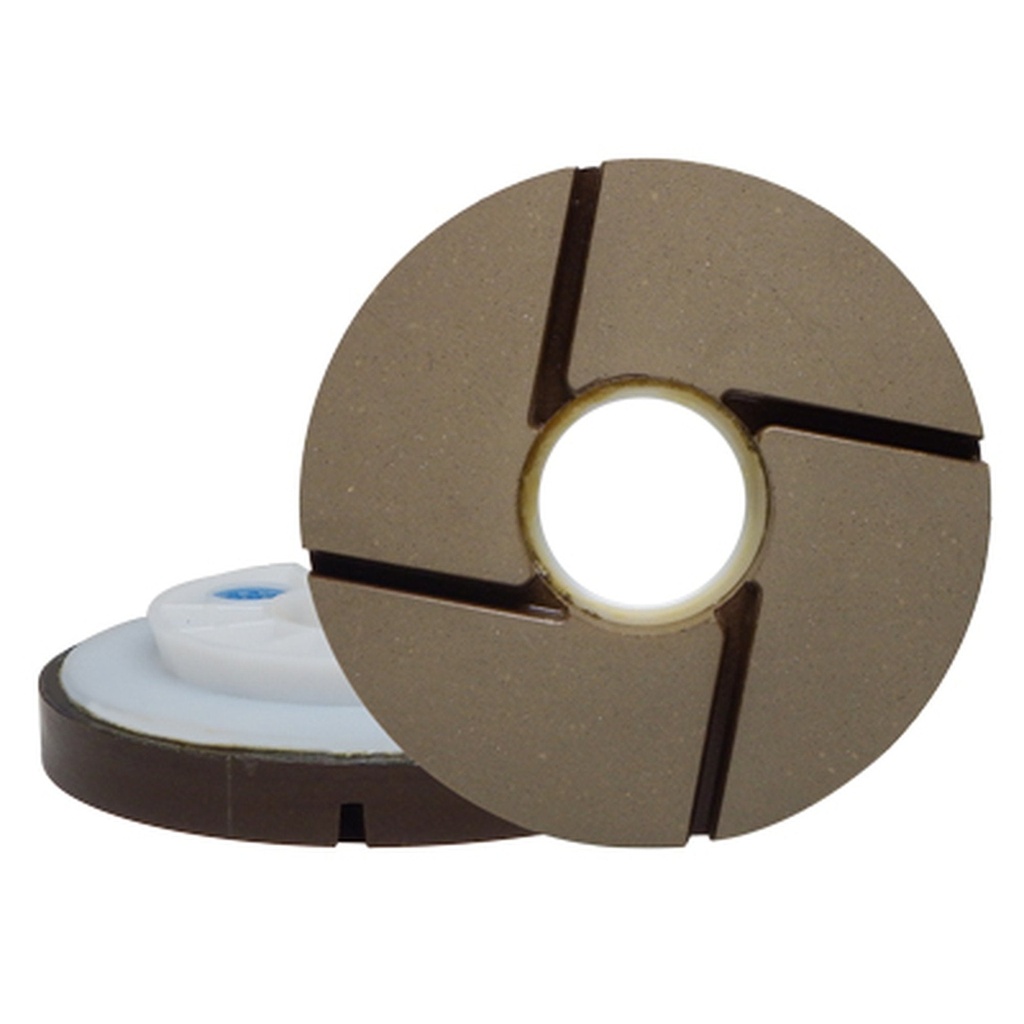 [SF40100R] Alpha Twincur Resin 4" Straight and Beveled Edge Polishing Wheel (#100)