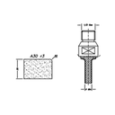 Marmo Elettromeccanica A30 r3 Eased Edge (Round Edge) - 30mm Diamond Profiling Wheel - Line 20 CNC 1/2 Gas Sinkhole