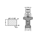 Marmo Elettromeccanica A30 r5 DEC Eased Edge (Round Edge) - 30mm Diamond Profiling Wheel - Line 20 CNC 1/2 Gas Sinkhole Closed Profile
