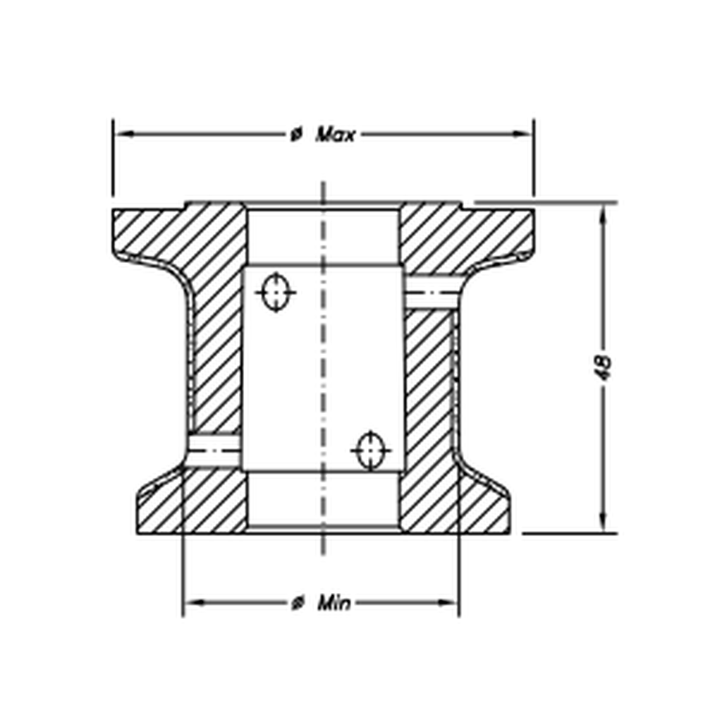 [SCE41119] Marmo Elettromeccanica A30 r5 PFD DEC Eased Edge (Round Edge) - 30mm Diamond Profiling Wheel - Line 40 CNC Bore 22mm Polished Face Down Closed Profile (1, EHS Kit)