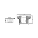 Marmo Elettromeccanica A30 r8 Eased Edge (Round Edge) - 30mm Diamond Profiling Wheel - Line 60 CNC Bore 35mm