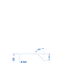 Marmo Elettromeccanica D30 Shark Nose - 30mm Diamond Profiling Wheel - Router Bit