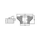 Marmo Elettromeccanica E30 8x8 Bevel Edge - 30mm Diamond Profiling Wheel - Line 60 CNC Bore 35mm