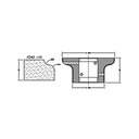Marmo Elettromeccanica FZ40 r10 Ogee Flat - 40mm Diamond Profiling Wheel - Line 60 CNC Bore 35mm