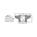 Marmo Elettromeccanica FZ40 r15 Ogee Flat - 40mm Diamond Profiling Wheel - Line 60 CNC Bore 35mm