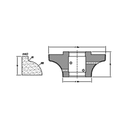 Marmo Elettromeccanica H40 Dupont - 40mm Diamond Profiling Wheel - Line 60 CNC Bore 35mm