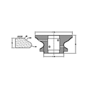 Marmo Elettromeccanica OG30 Ogee Bullnose - 30mm Diamond Profiling Wheel - Router Bit