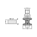 Marmo Elettromeccanica T20 r5 Flat Bevel - 20mm Diamond Profiling Wheel - Line 20 CNC 1/2 Gas Sinkhole