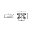 Marmo Elettromeccanica T20 r5 Flat Bevel - 20mm Diamond Profiling Wheel - Line 40 CNC Bore 22mm