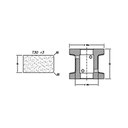 Marmo Elettromeccanica T30 r3 Flat Bevel - 30mm Diamond Profiling Wheel - Line 40 CNC Bore 22mm