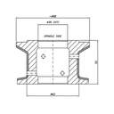 Marmo Elettromeccanica T30 r3 30° Flat Bevel - 30mm Diamond Profiling Wheel - Line 60 CNC Bore 35mm