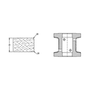 Marmo Elettromeccanica T30 r4 Flat Bevel - 30mm Diamond Profiling Wheel - Line 40 CNC Bore 22mm