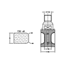 Marmo Elettromeccanica T30 r8 Flat Bevel - 30mm Diamond Profiling Wheel - Line 20 CNC 1/2 Gas Sinkhole