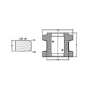 Marmo Elettromeccanica T30 r8 Flat Bevel - 30mm Diamond Profiling Wheel - Line 60 CNC Bore 35mm