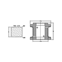 Marmo Elettromeccanica T40 r3.5 Flat Bevel - 40mm Diamond Profiling Wheel - Line 60 CNC Bore 35mm