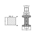 Marmo Elettromeccanica T40 r3.5 Flat Bevel - 40mm Diamond Profiling Wheel - Router Bit