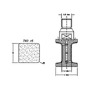 Marmo Elettromeccanica T40 r5 Flat Bevel - 40mm Diamond Profiling Wheel - Line 20 CNC 1/2 Gas Sinkhole
