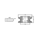 Marmo Elettromeccanica V12 Bevel - 12mm Diamond Profiling Wheel - Router Bit