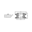 Marmo Elettromeccanica V20 Bevel - 20mm Diamond Profiling Wheel - Line 60 CNC Bore 35mm