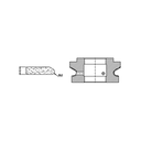 Marmo Elettromeccanica X+D12 Double Shark Nose - 12mm Diamond Profiling Wheel - Line 60 CNC Bore 35mm