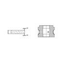 Marmo Elettromeccanica YS12 1.5x1.5 Chamfer Step - 12mm Diamond Profiling Wheel - Line 40 CNC Bore 22mm