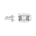 Marmo Elettromeccanica YS12 1.5x1.5 Chamfer Step - 12mm Diamond Profiling Wheel - Line 60 CNC Bore 35mm