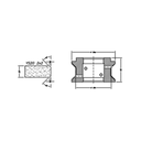 Marmo Elettromeccanica YS20 2x2 Chamfer Step - 20mm Diamond Profiling Wheel - Line 60 CNC Bore 35mm