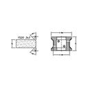 Marmo Elettromeccanica YS20 3x3 Chamfer Step - 20mm Diamond Profiling Wheel - Line 40 CNC Bore 22mm
