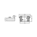 Marmo Elettromeccanica ZS20 Single Chamfer - 20mm Diamond Profiling Wheel - Router Bit