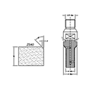 Marmo Elettromeccanica ZS40 Single Chamfer - 40mm Diamond Profiling Wheel - Line 20 CNC 1/2 Gas Sinkhole