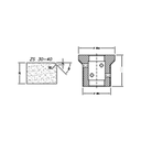 Marmo Elettromeccanica ZS40 Single Chamfer - 40mm Diamond Profiling Wheel - Line 40 CNC Bore 22mm