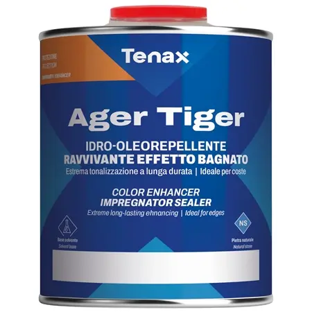 [1MPA001BG50] Tenax Ager Tiger Exotic Stone Enhancer & Sealer (1L)