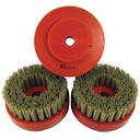 Tenax 4" Snail Lock Diamond Brush for Stone Texturing & Antiquing
